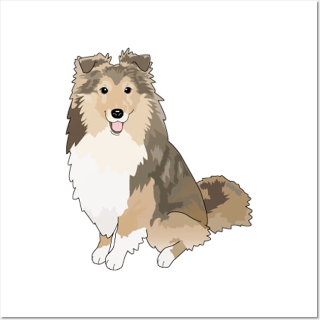 Sheltie Dog Wall Art by Pam069